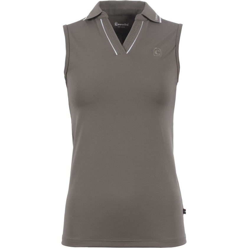 Cavallo Poloshirt Caval Sleeveless Sepia Olive