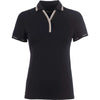 Cavallo Poloshirt CavalPique V-Neck Black