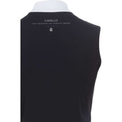 Cavallo Competition Shirt Caval Halfzip Sleeveless Black