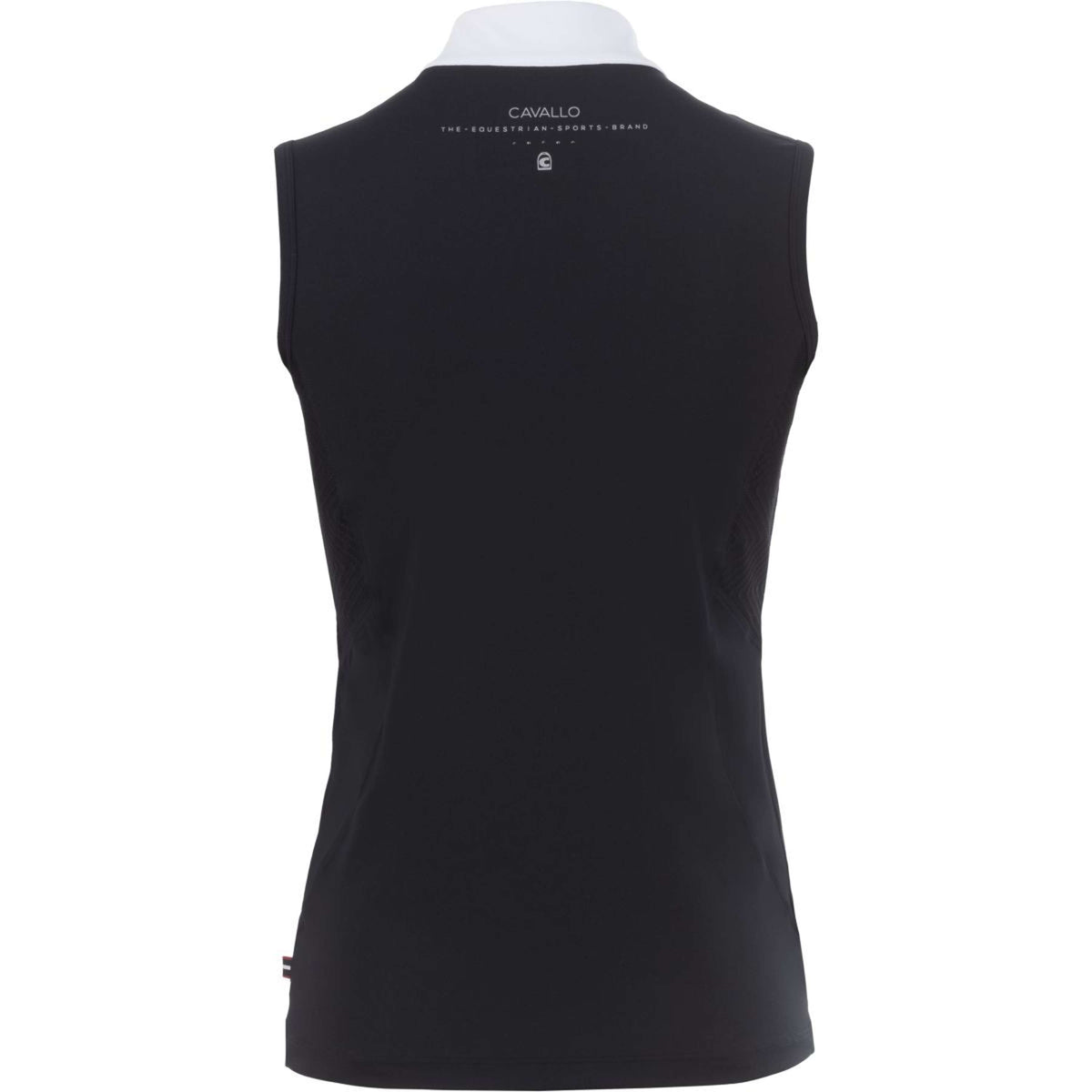 Cavallo Competition Shirt Caval Halfzip Sleeveless Black