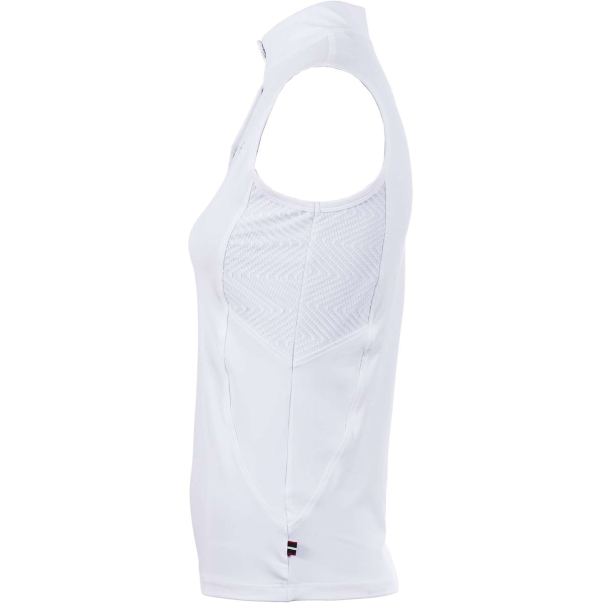 Cavallo Competition Shirt Caval Halfzip Sleeveless White