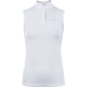 Cavallo Competition Shirt Caval Halfzip Sleeveless White