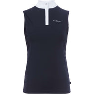 Cavallo Competition Shirt Caval Halfzip Sleeveless Darkblue