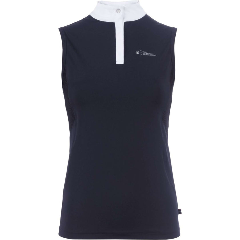 Cavallo Competition Shirt Caval Halfzip Sleeveless Darkblue