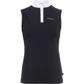 Cavallo Competition Shirt Caval Halfzip Sleeveless Black