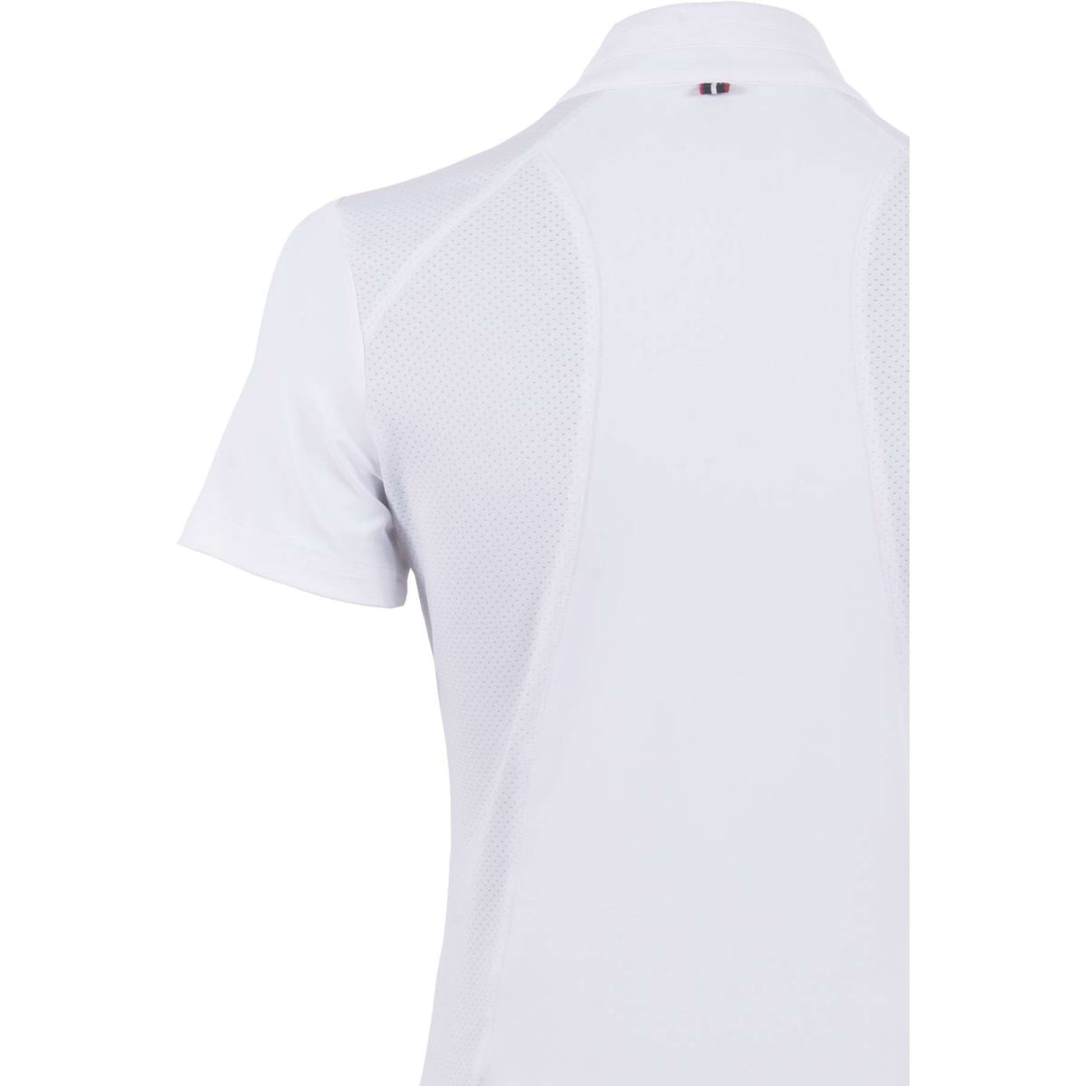 Cavallo Competition Shirt Caval Halfzip Mesh White