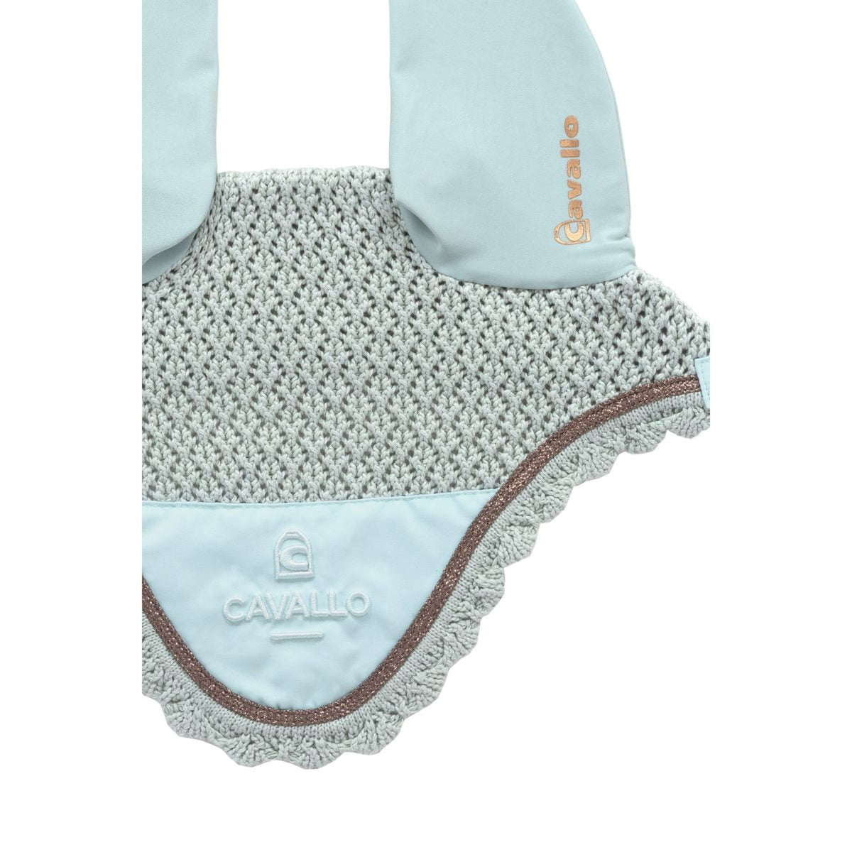 Cavallo Ear Bonnet CavalPerla Crystal Blue