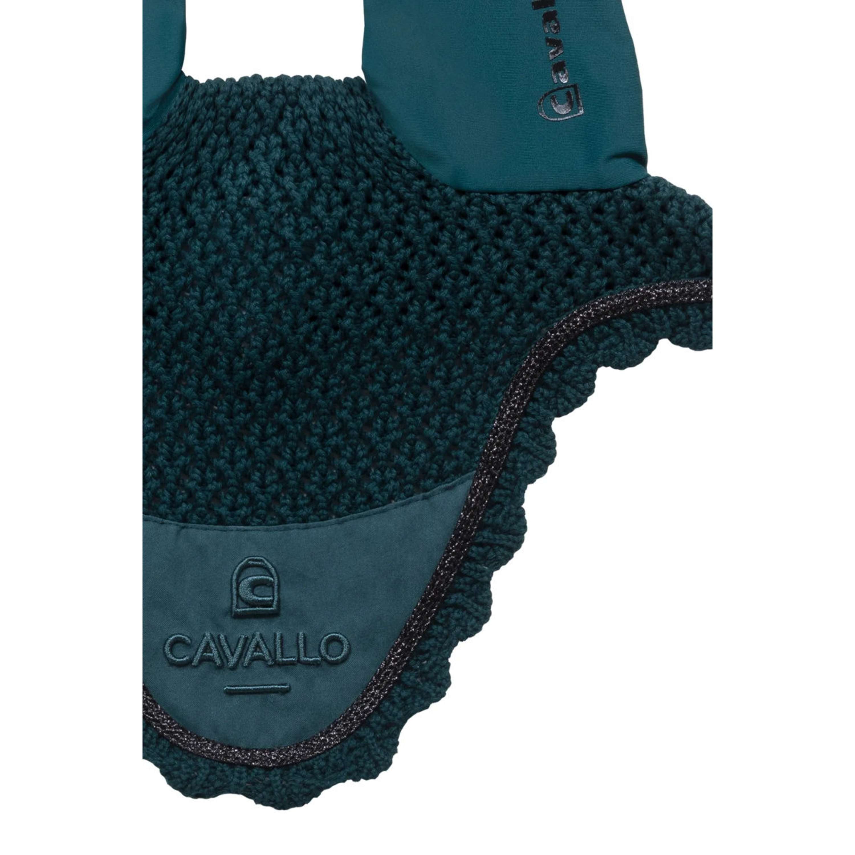 Cavallo Ear Bonnet CavalPerla Dark Peacock