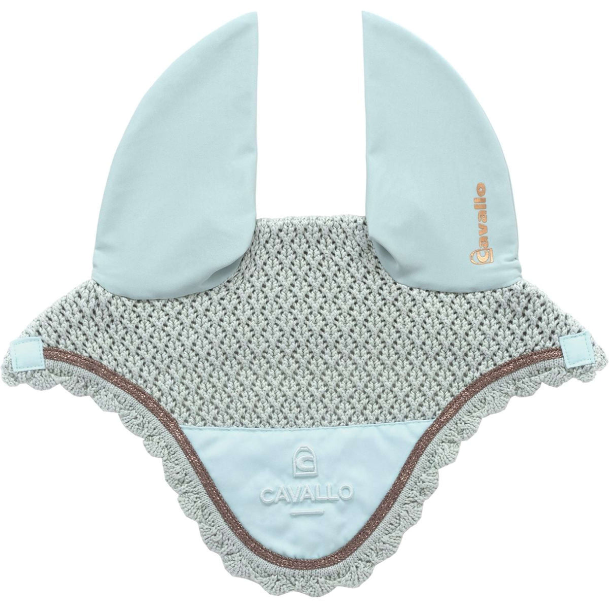 Cavallo Ear Bonnet CavalPerla Crystal Blue