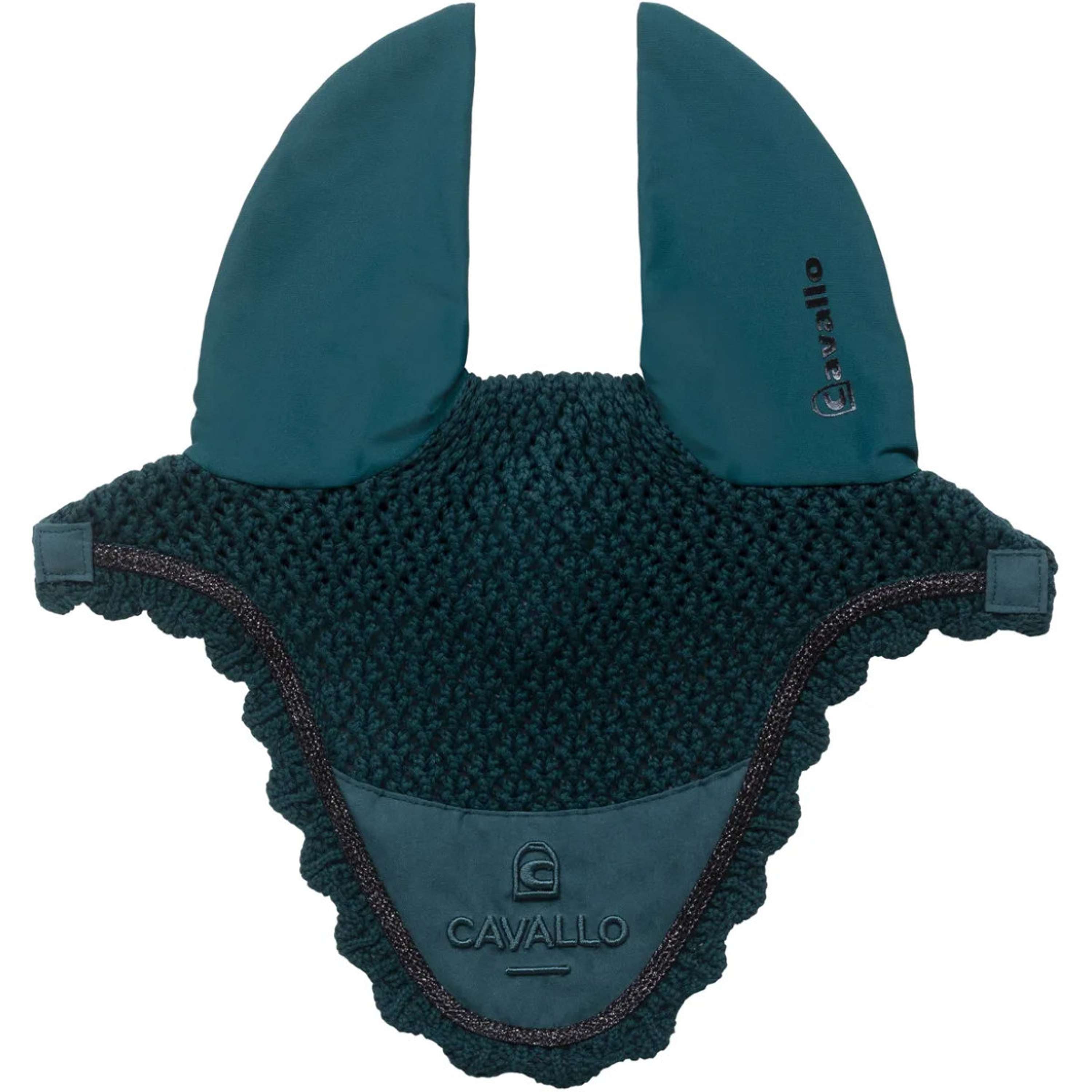 Cavallo Ear Bonnet CavalPerla Dark Peacock
