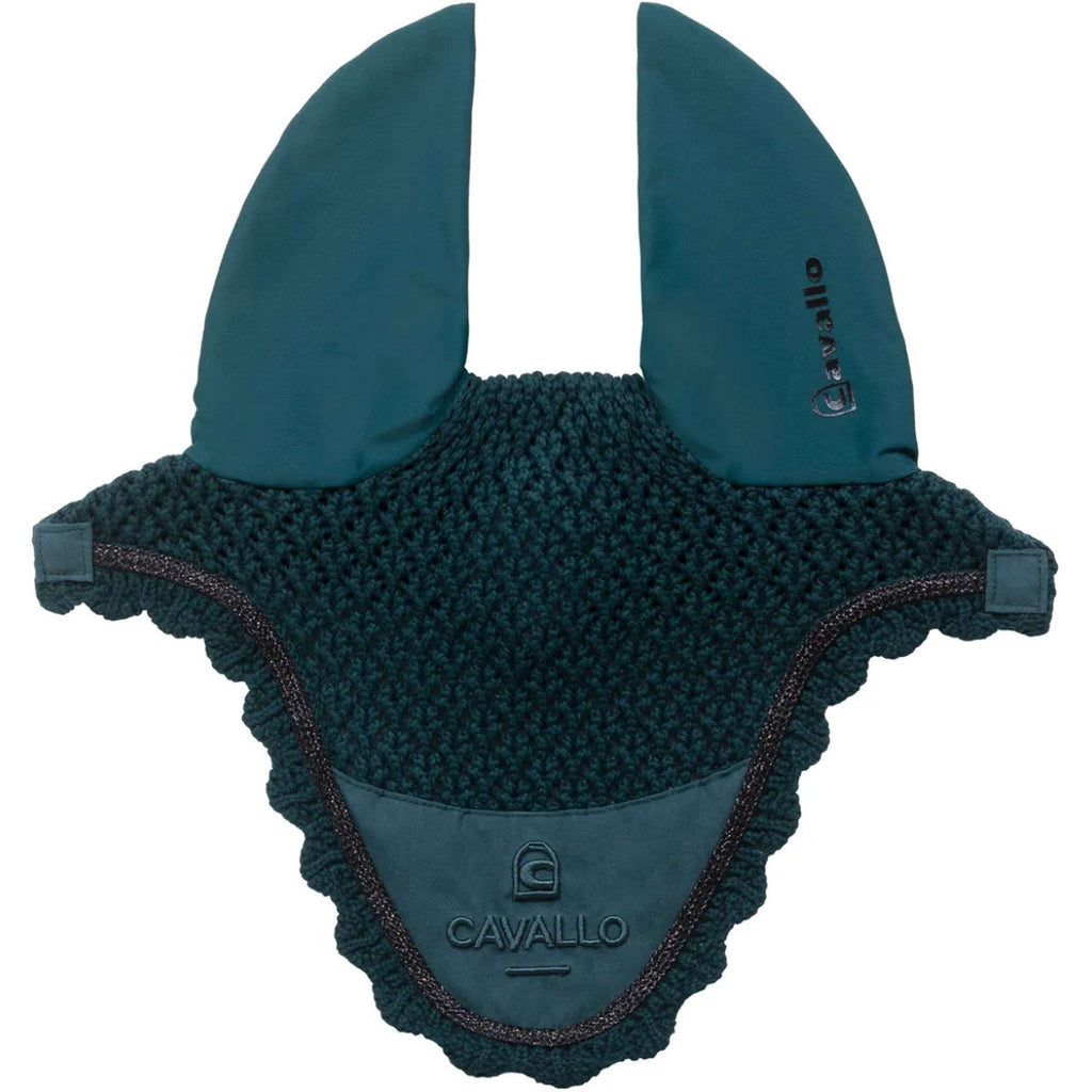 Cavallo Ear Bonnet CavalPerla Dark Peacock