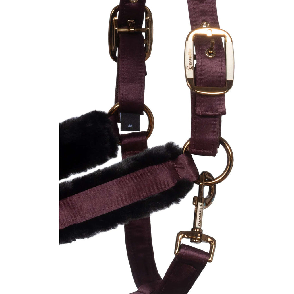 Cavallo Halter CavalJero with Fur Dusty Plum