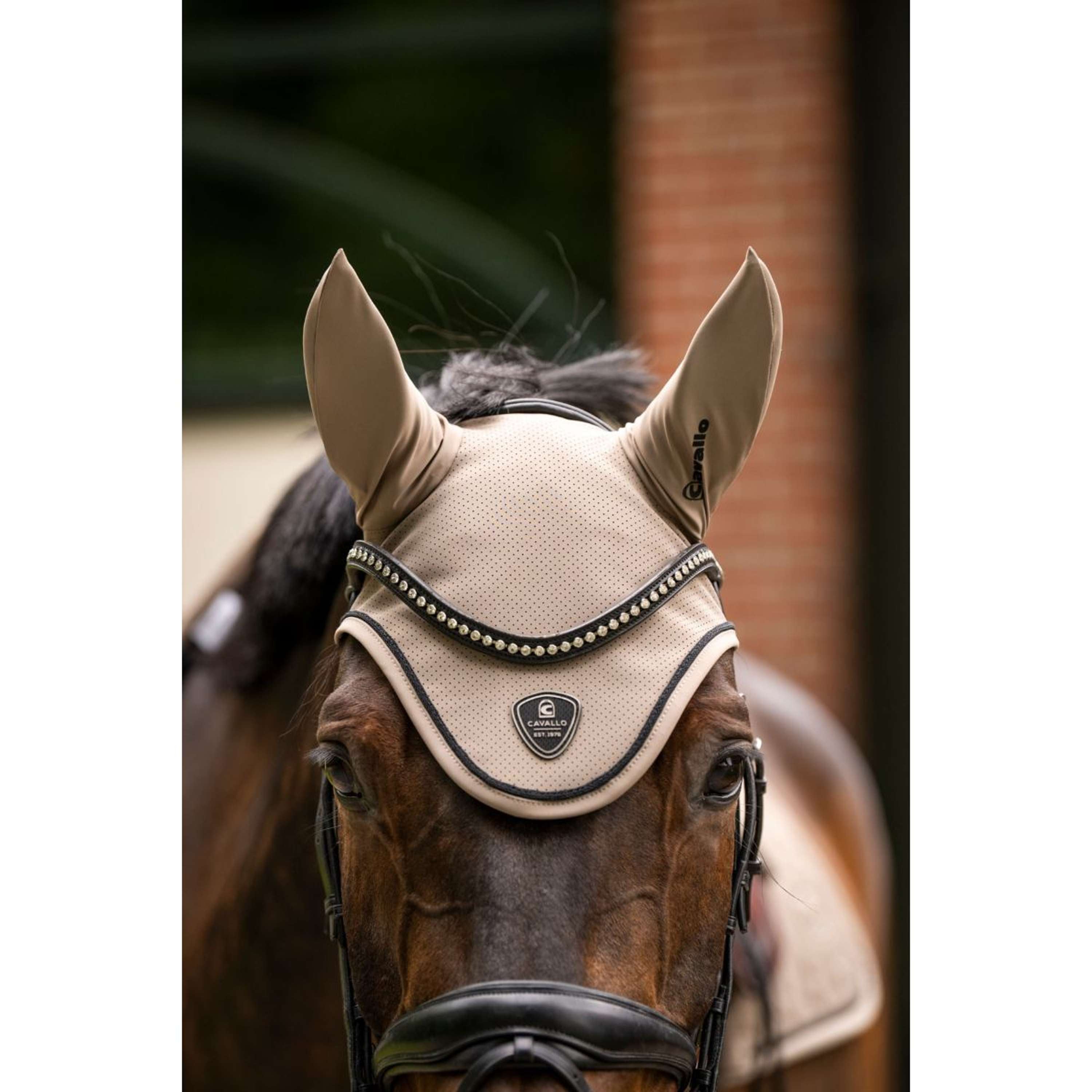 Cavallo Ear Bonnet CavalJackie Mocha Latte