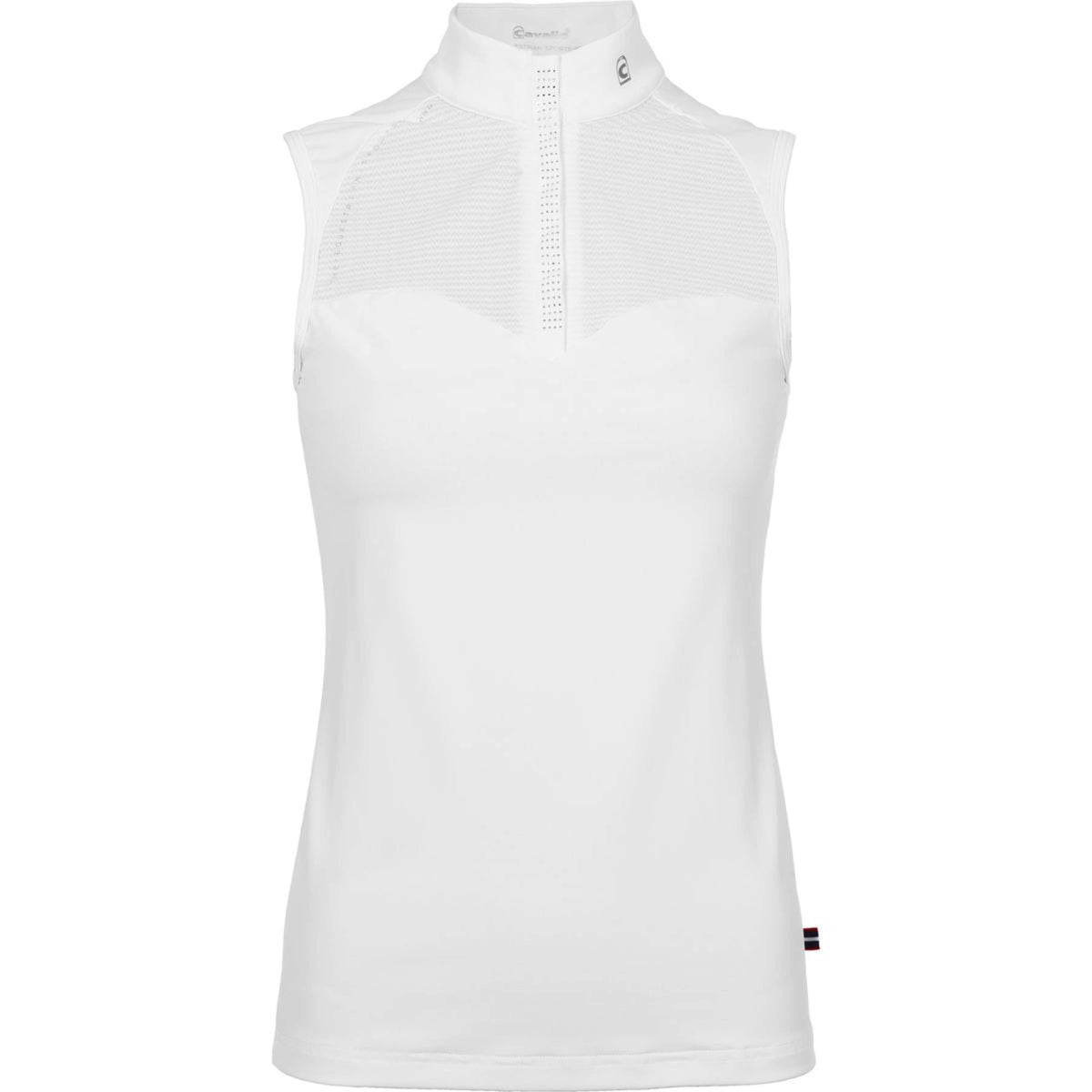 Cavallo Competition Shirt CavalBaila Sleeveless White