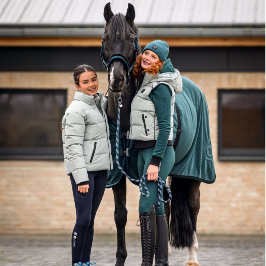 Cavallo Halter CavalJero with Fur Dark Peacock