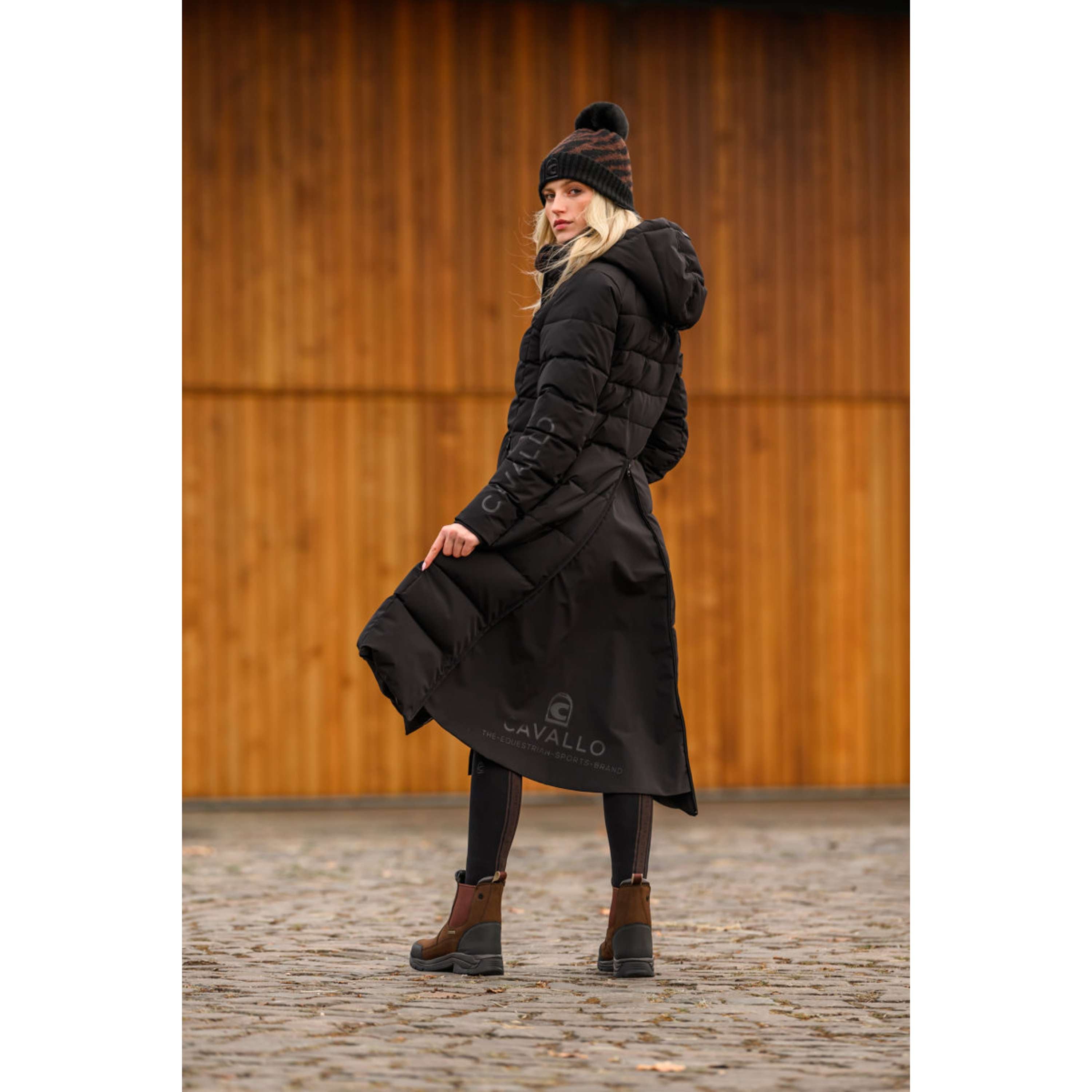 Cavallo Long Coat CavalDeni Black