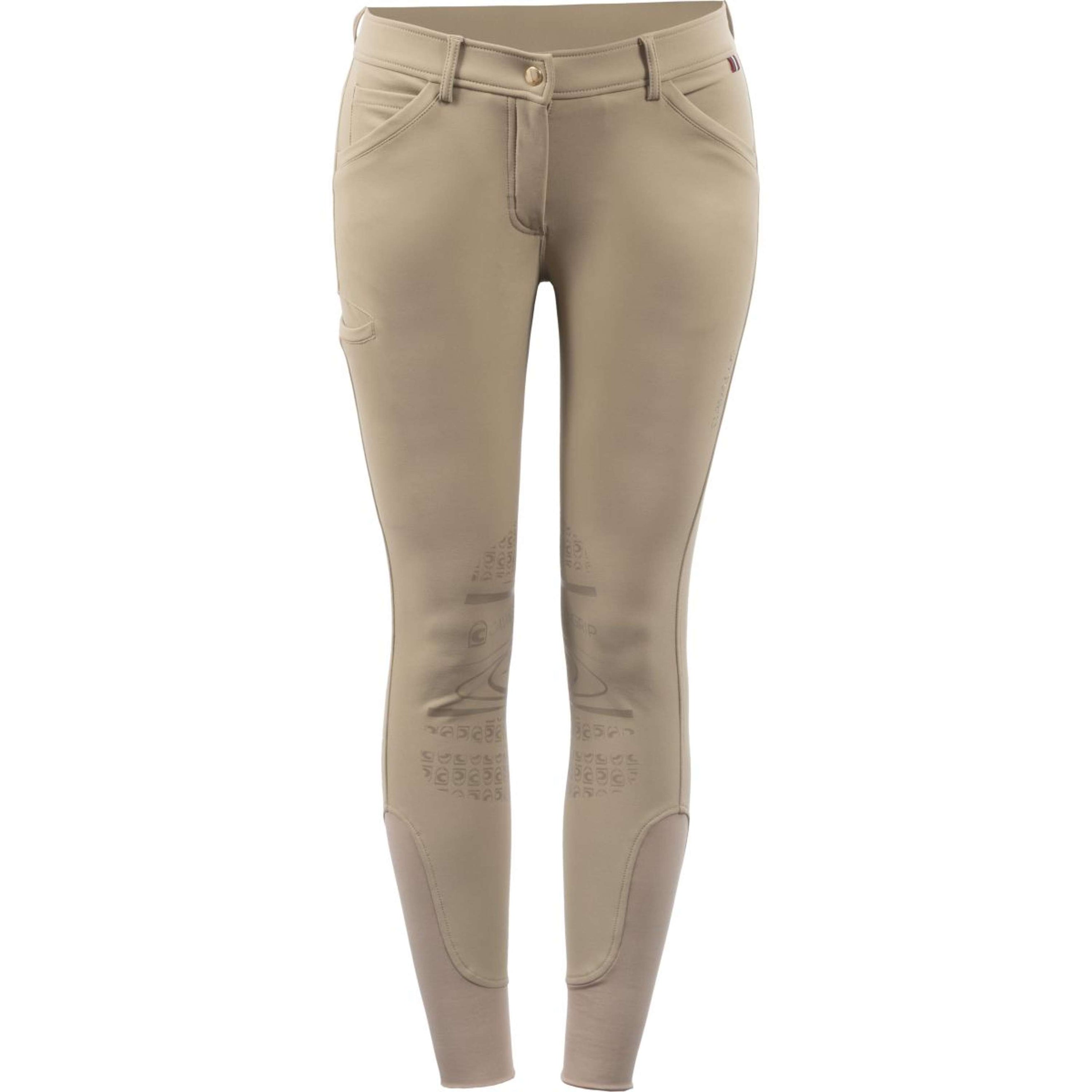 Cavallo Breeches Dristy Grip Mobile Knee-grip, Functional Bonded Softshell Women Almond