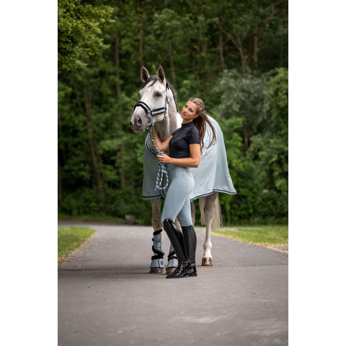 Cavallo Breeches CavalCandera Grip Mobile Full Grip Soft Aqua