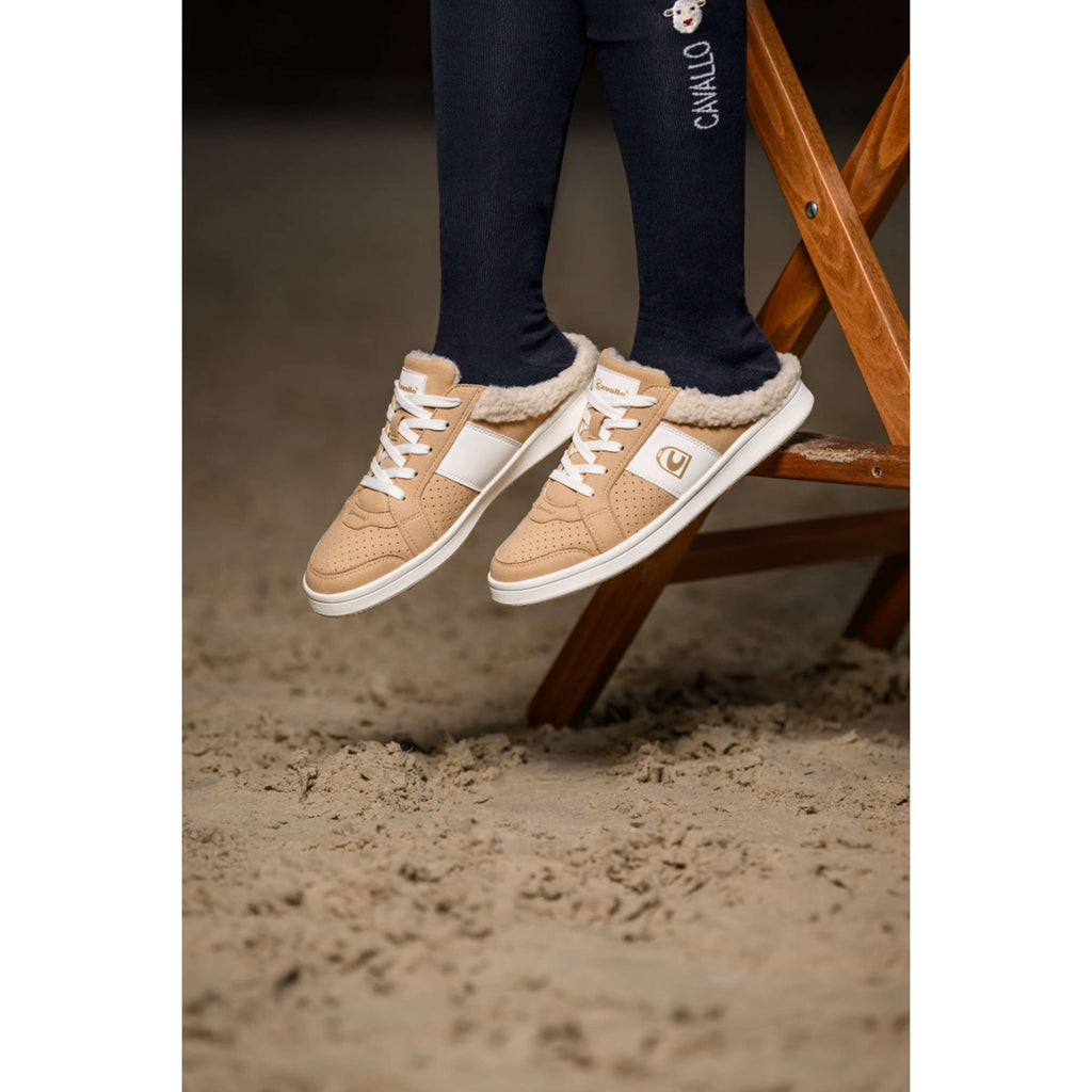 Cavallo Slip-on Sneakers CavalDede with Open Heel Sand Stone