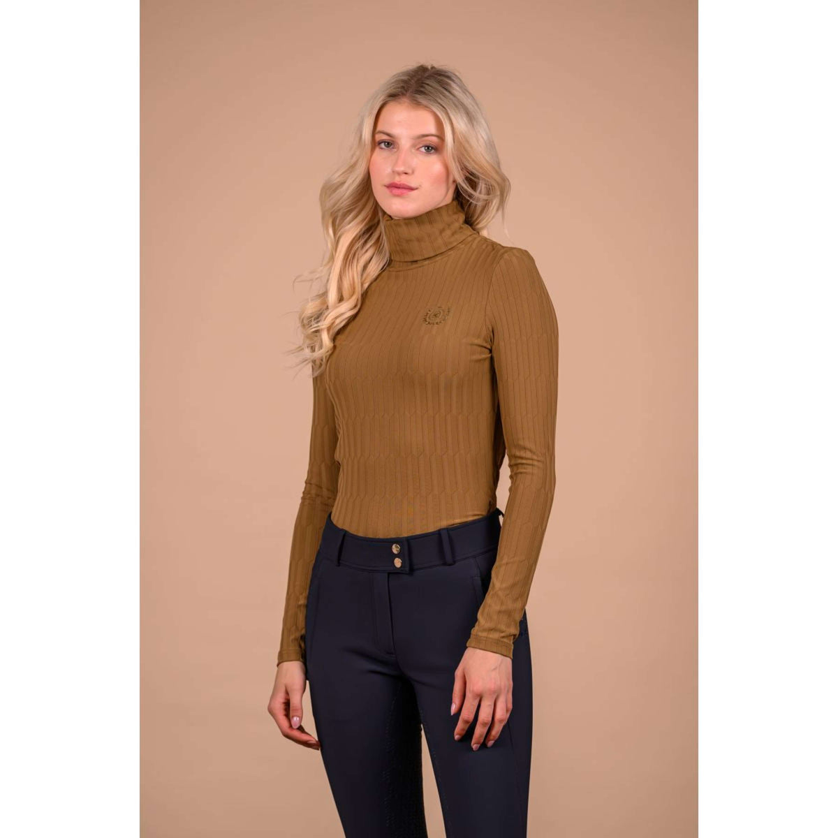 Cavallo Premium Capsule Turtleneck Sweater CavalLeela Dark Caramel