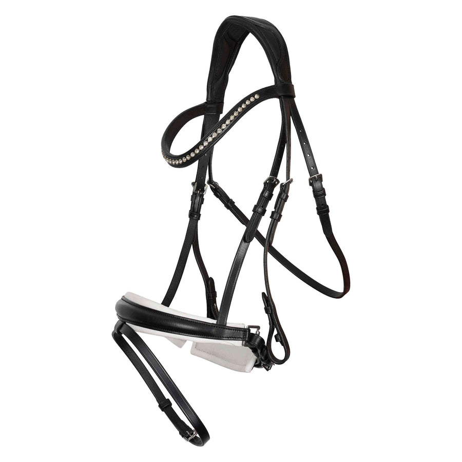 Imperial Riding Bridle IRHFria Trens Black/White