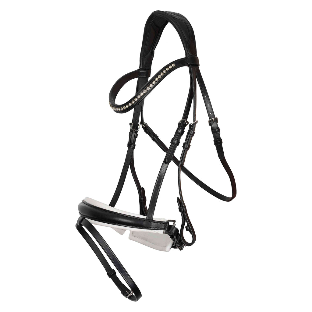 Imperial Riding Bridle IRHFria Trens Black/White