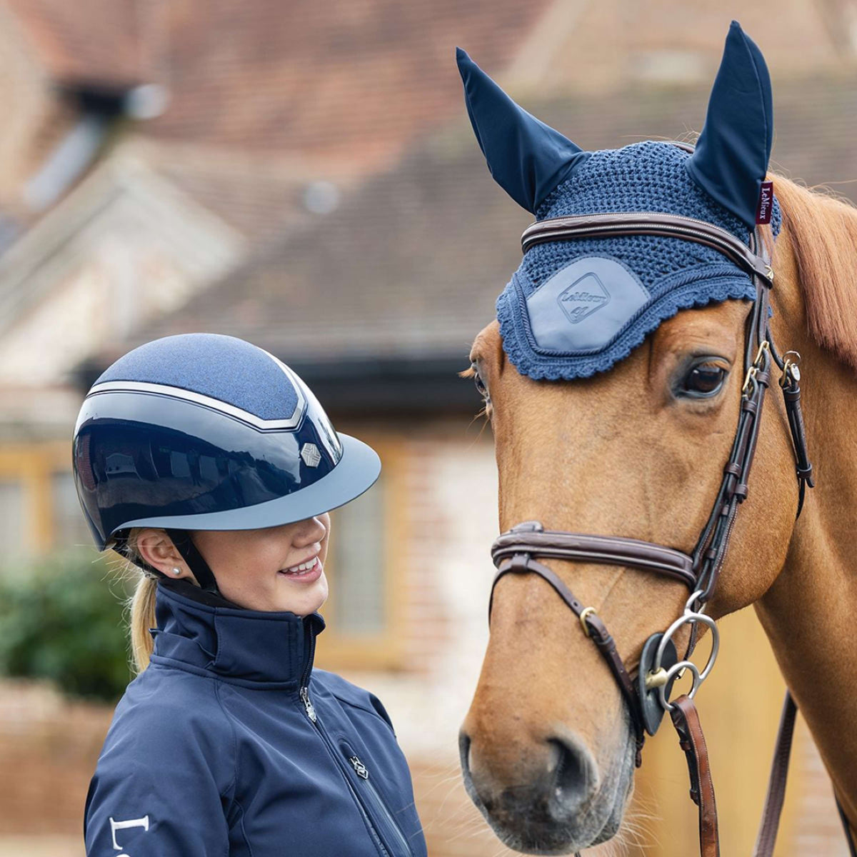 Charles Owen Cap Kylo Sparkly Wide Peak Navy Gloss/Pewter