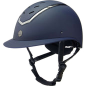 Charles Owen Cap Kylo Wide Peak Navy Matte/Pewter