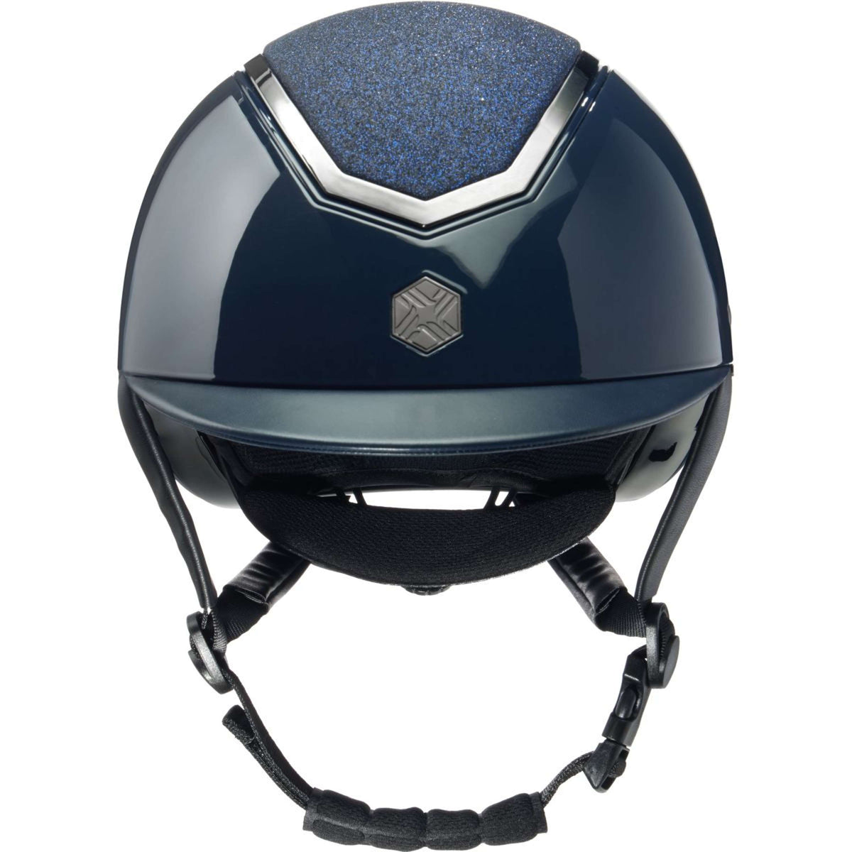 Charles Owen Cap Kylo Sparkly Navy Gloss/Pewter