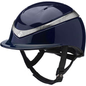 Charles Owen Cap Halo Navy/Platinum Gloss