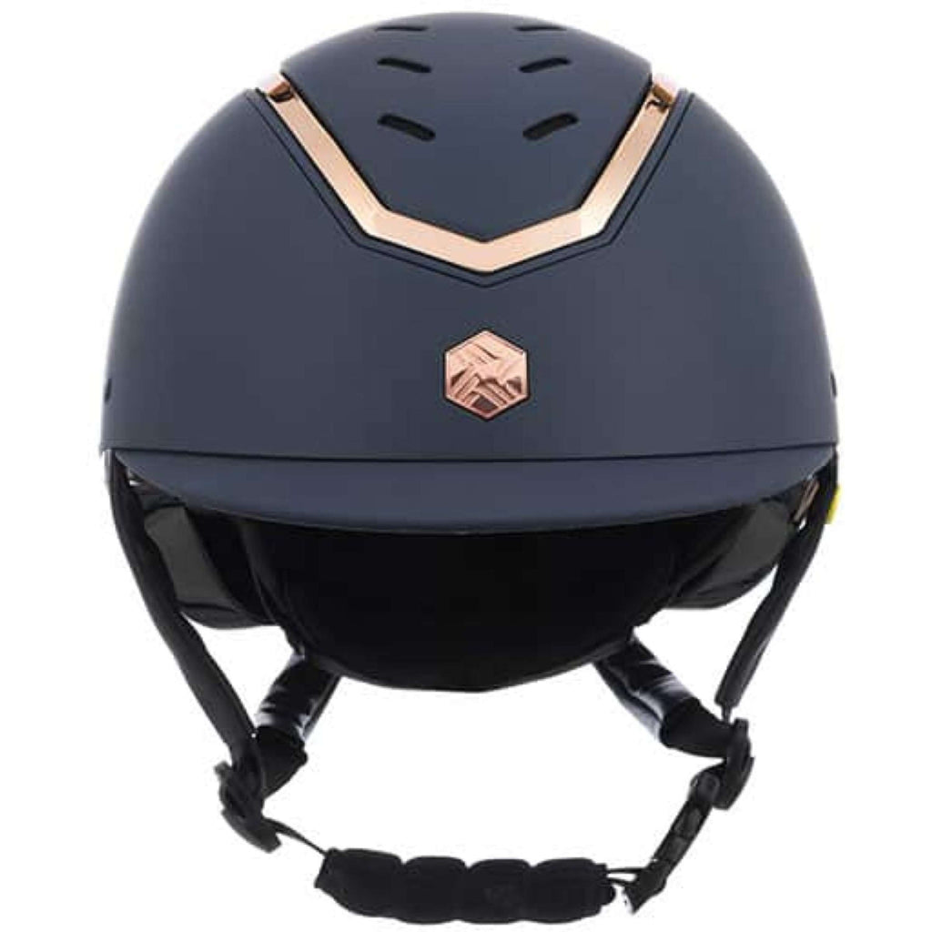 Charles Owen Cap Kylo MIPS Navy Matte/Rose Gold
