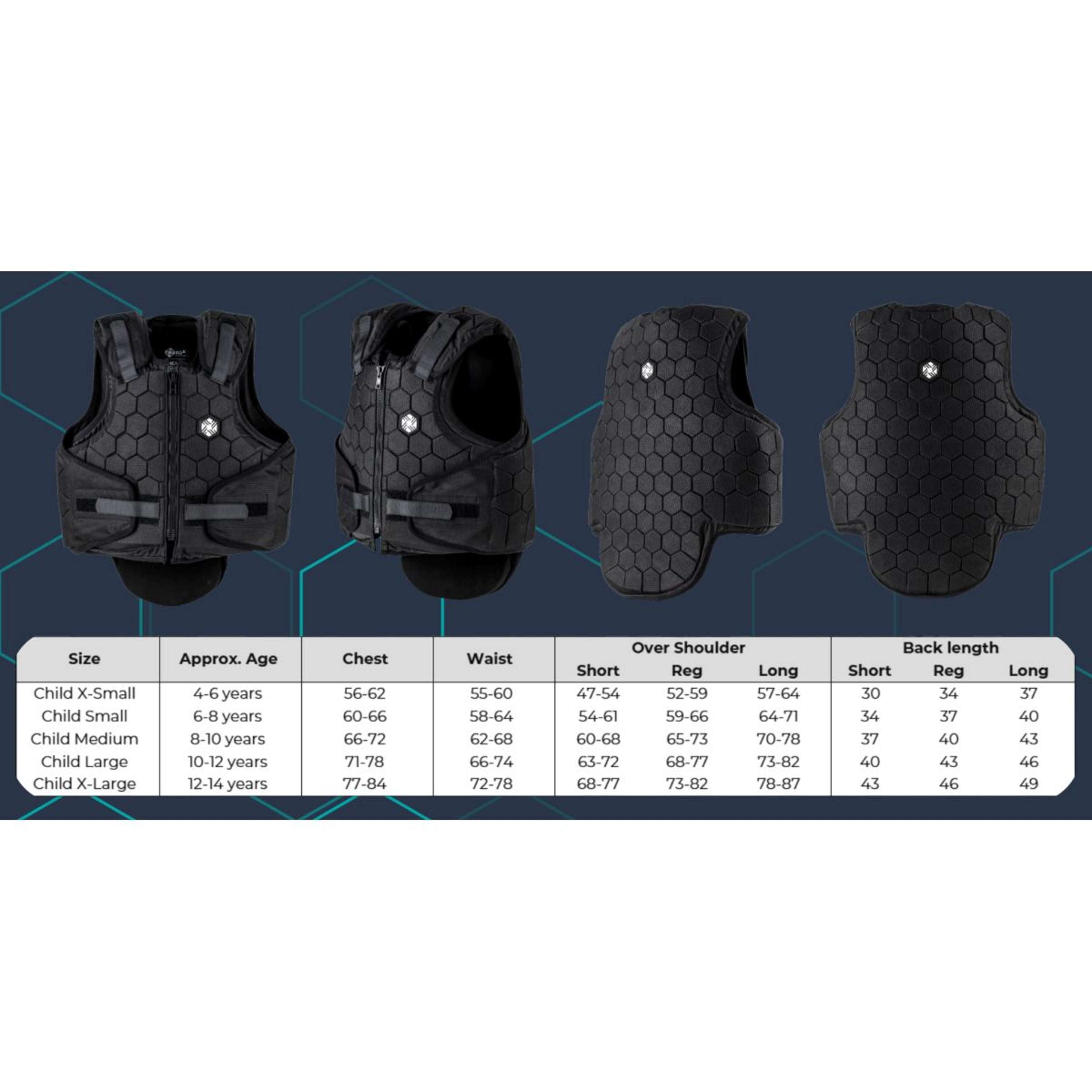 Charles Owen Bodyprotector HEXA Children Black