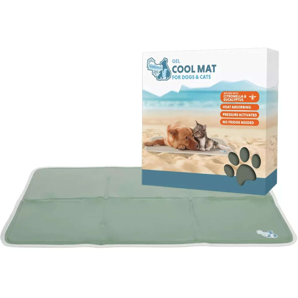 CoolPets Cooling Mat Gel Olive Green