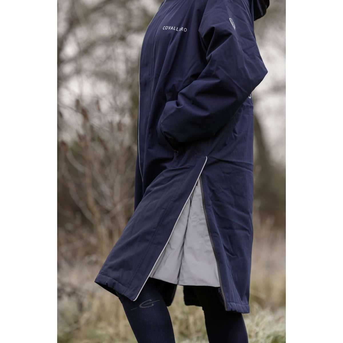 Covalliero Long Coat Arctic AW25 Dark Navy