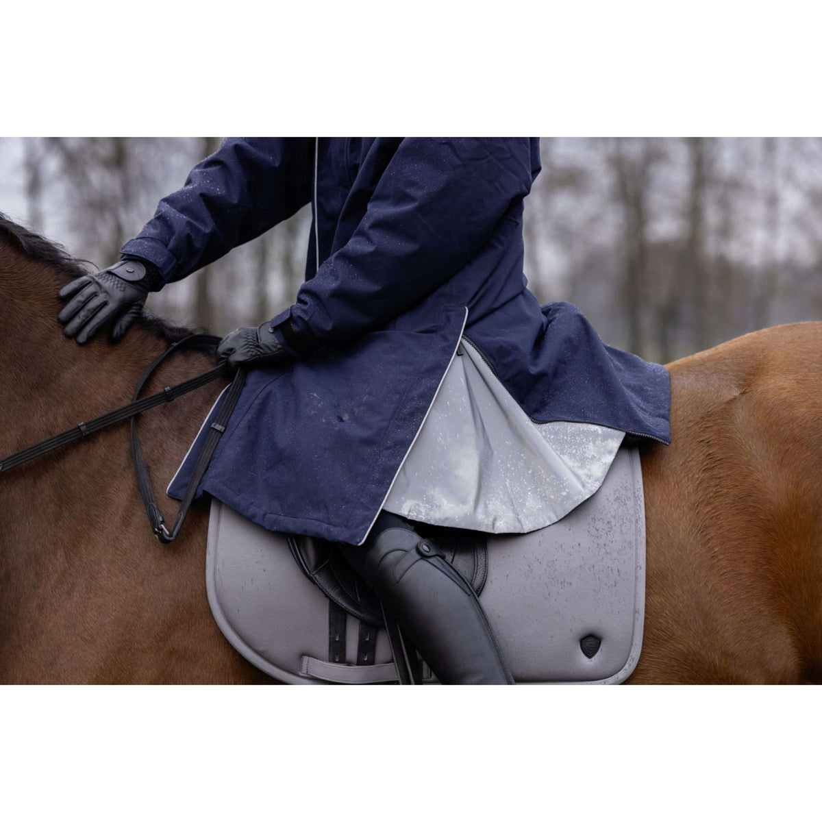 Covalliero Long Coat Arctic AW25 Dark Navy