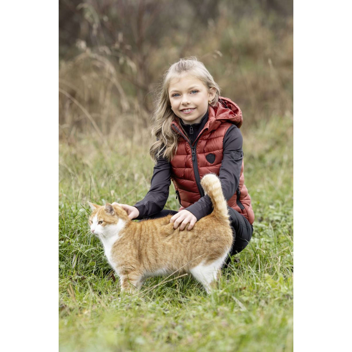 Covalliero Bodywarmer Quilted AW25 Kids Rust