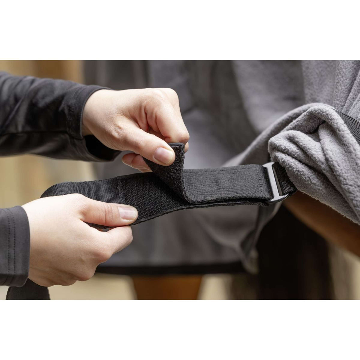 Covalliero Fleece Rug AW25 Steel Grey