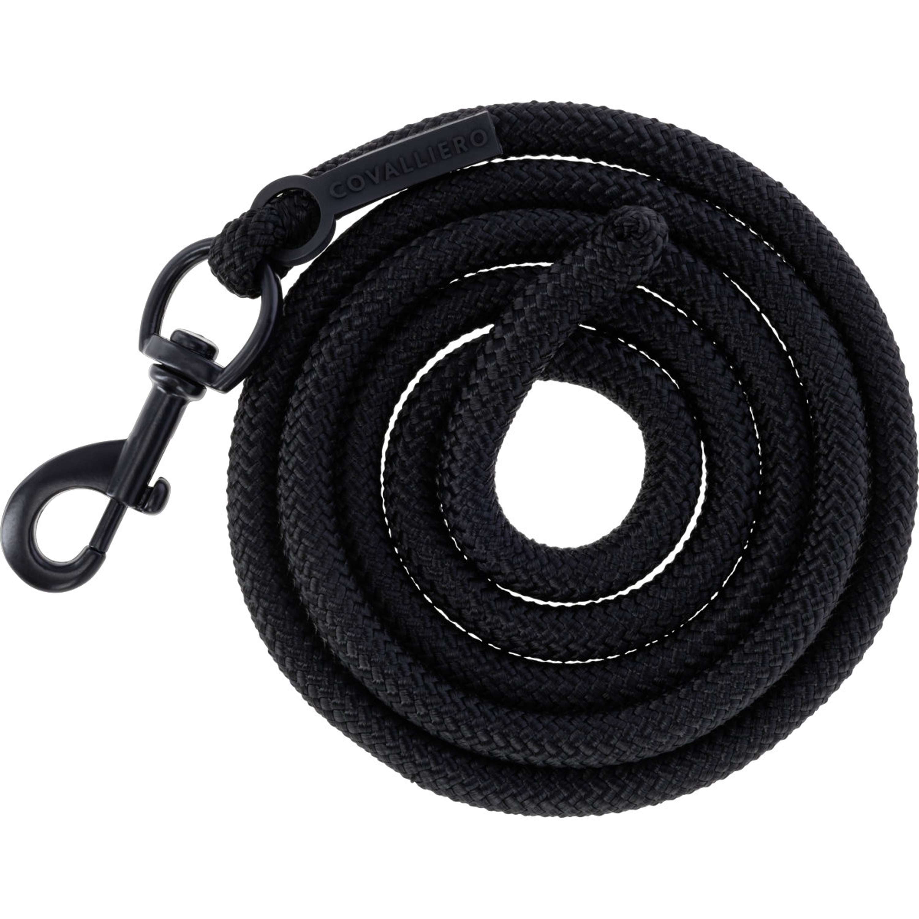 Covalliero Lead Rope AW26 with Carabiner Black