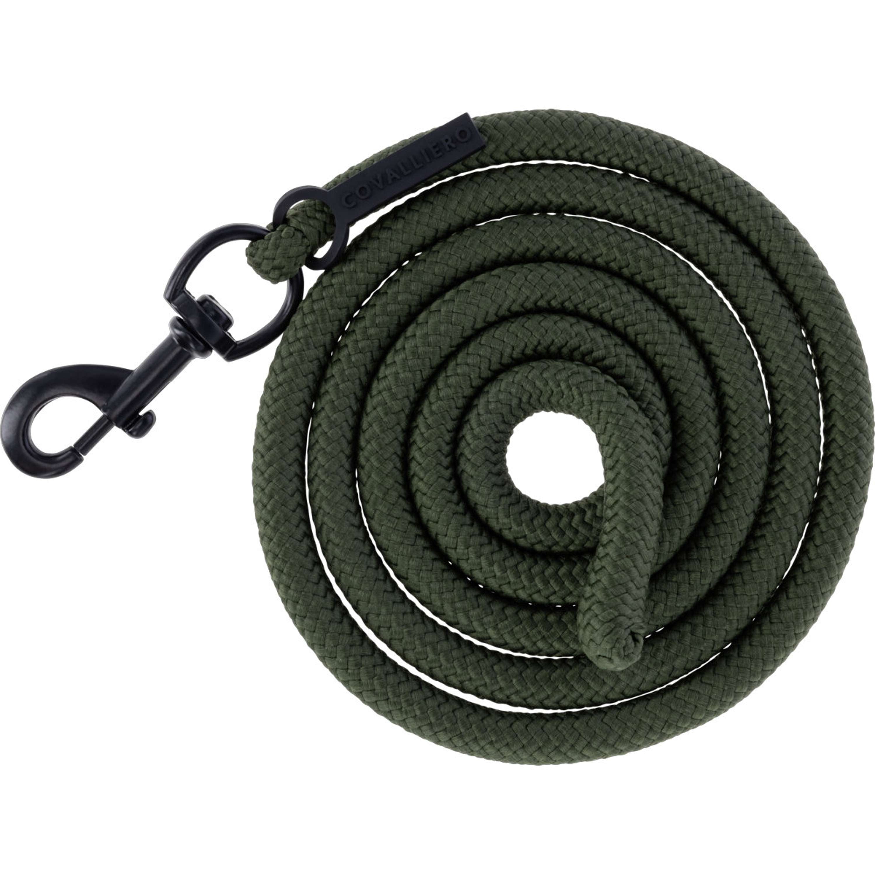 Covalliero Lead Rope AW26 with Carabiner Forest Green