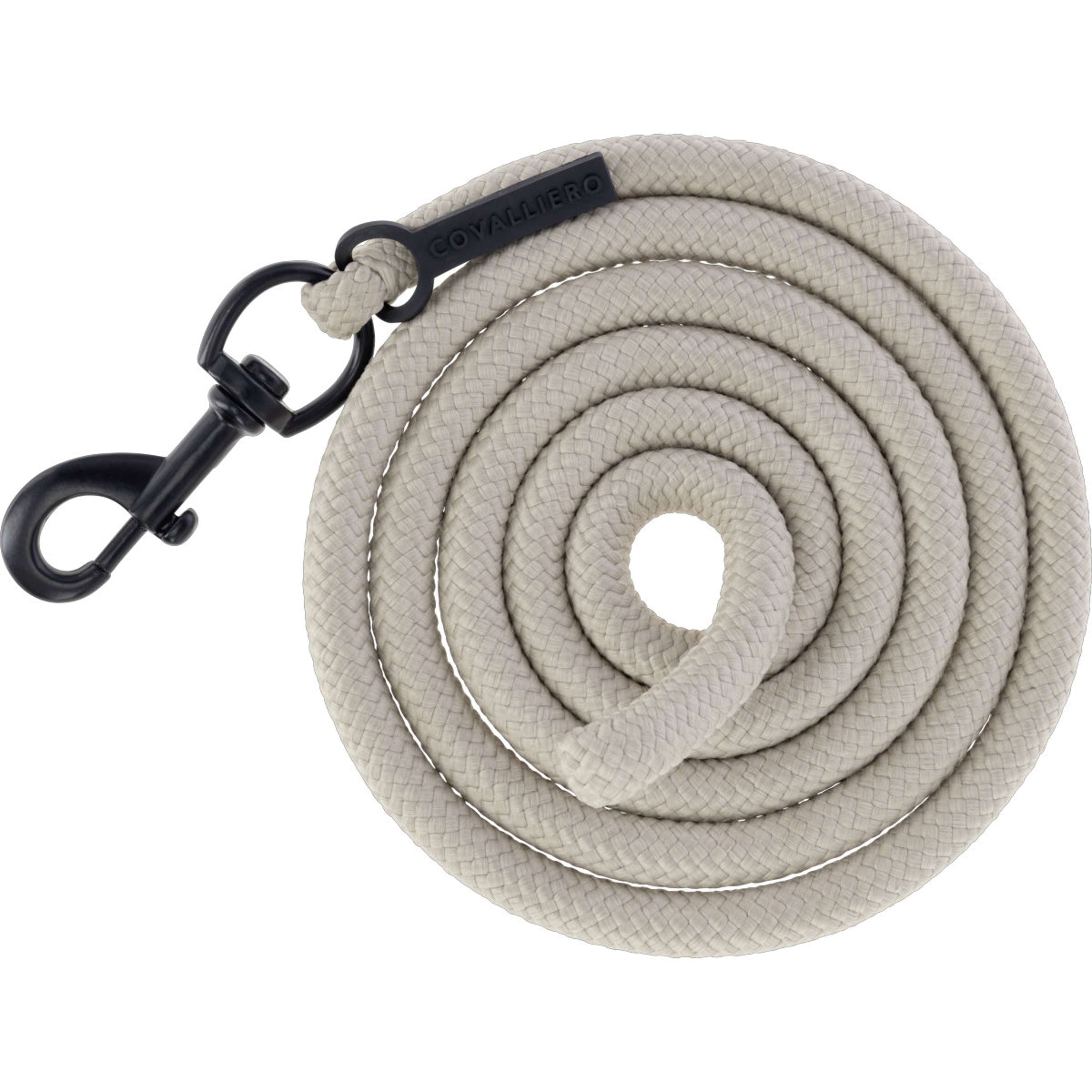 Covalliero Lead Rope AW26 with Carabiner Beige