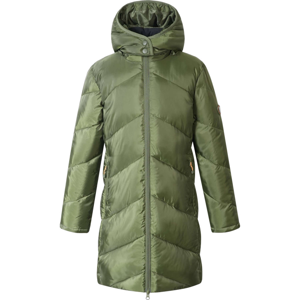 Covalliero Long Winter Coat AW26 Kids Forest Green
