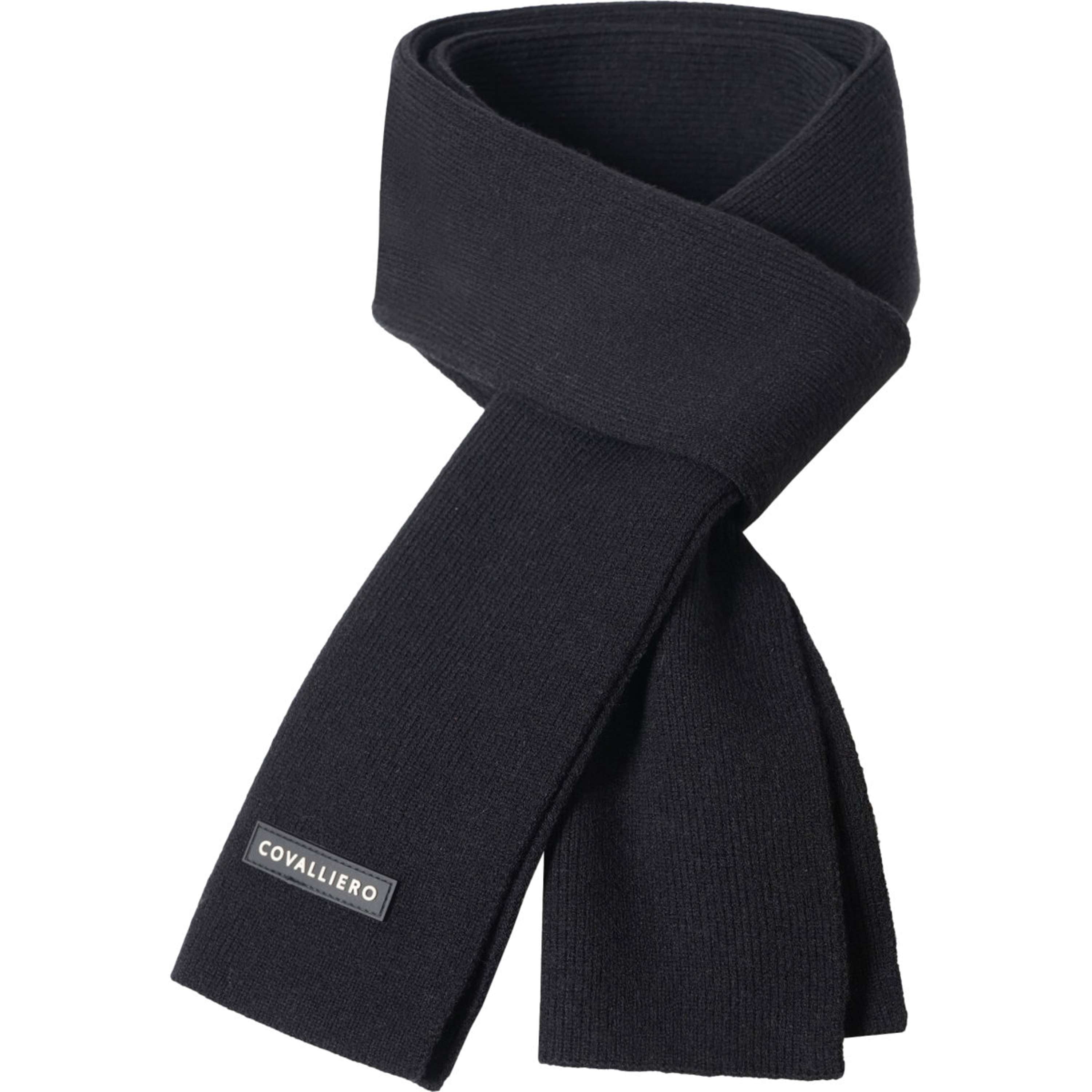 Covalliero Scarf AW26 Black