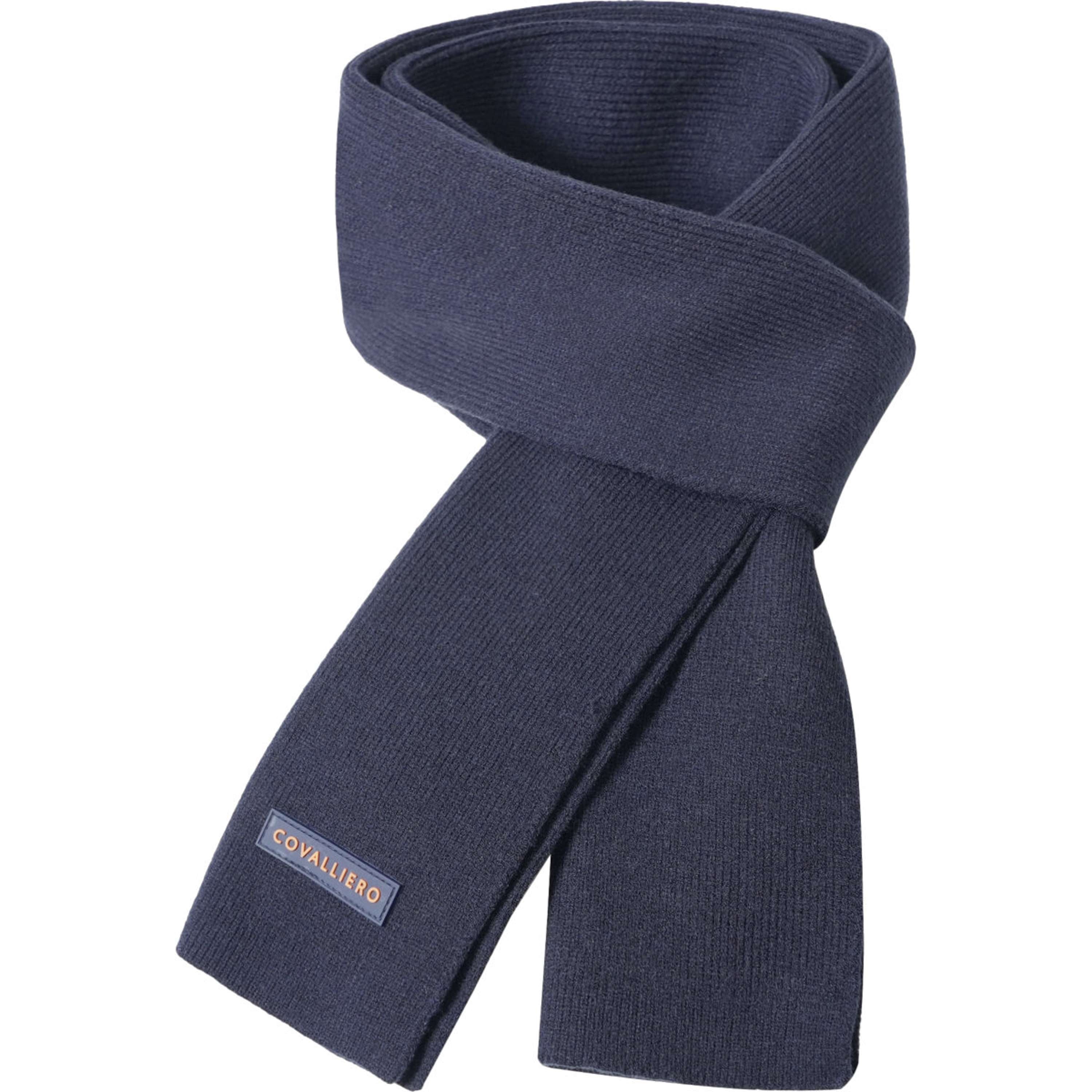 Covalliero Scarf AW26 Dark Navy