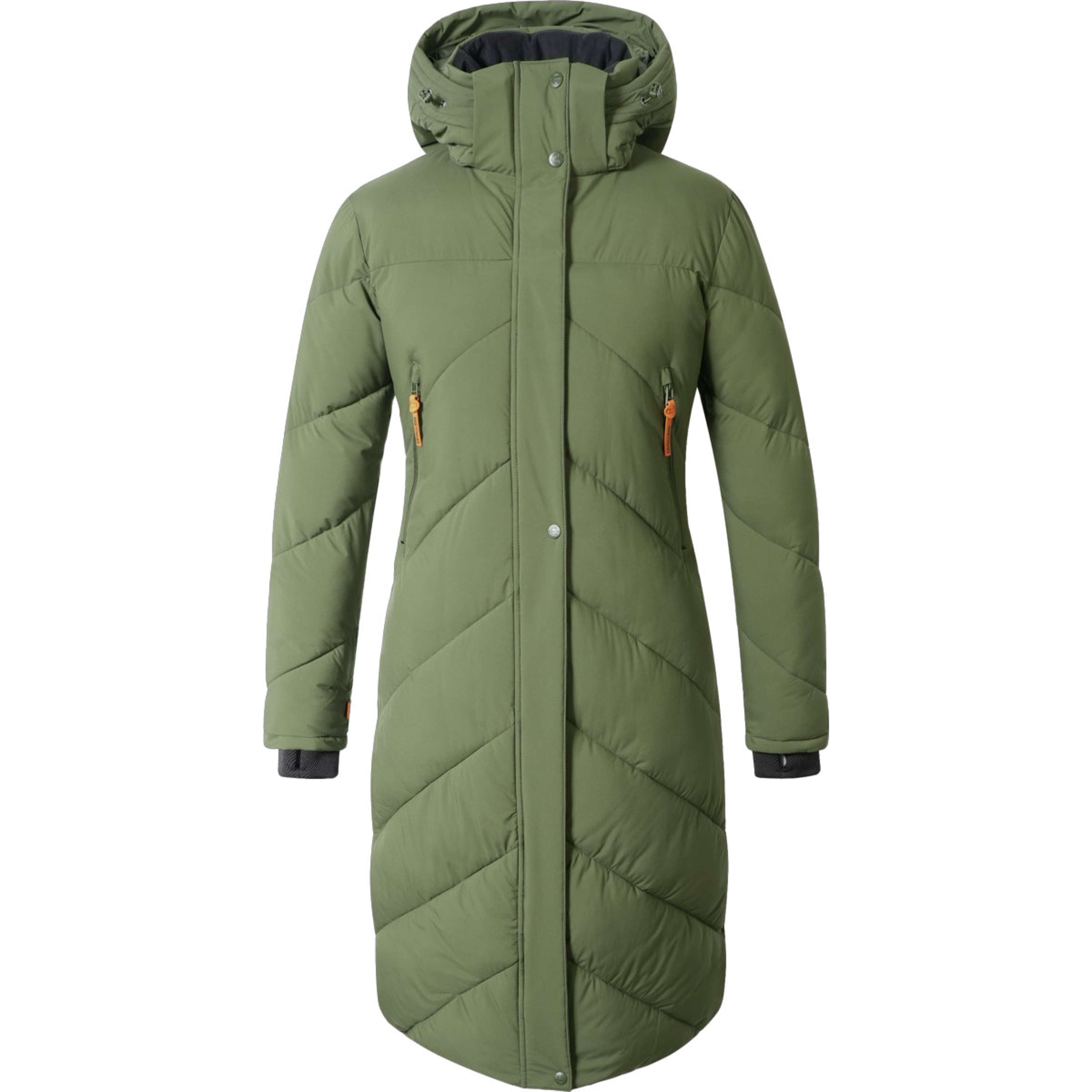 Covalliero Long Winter Coat AW26 Forest Green