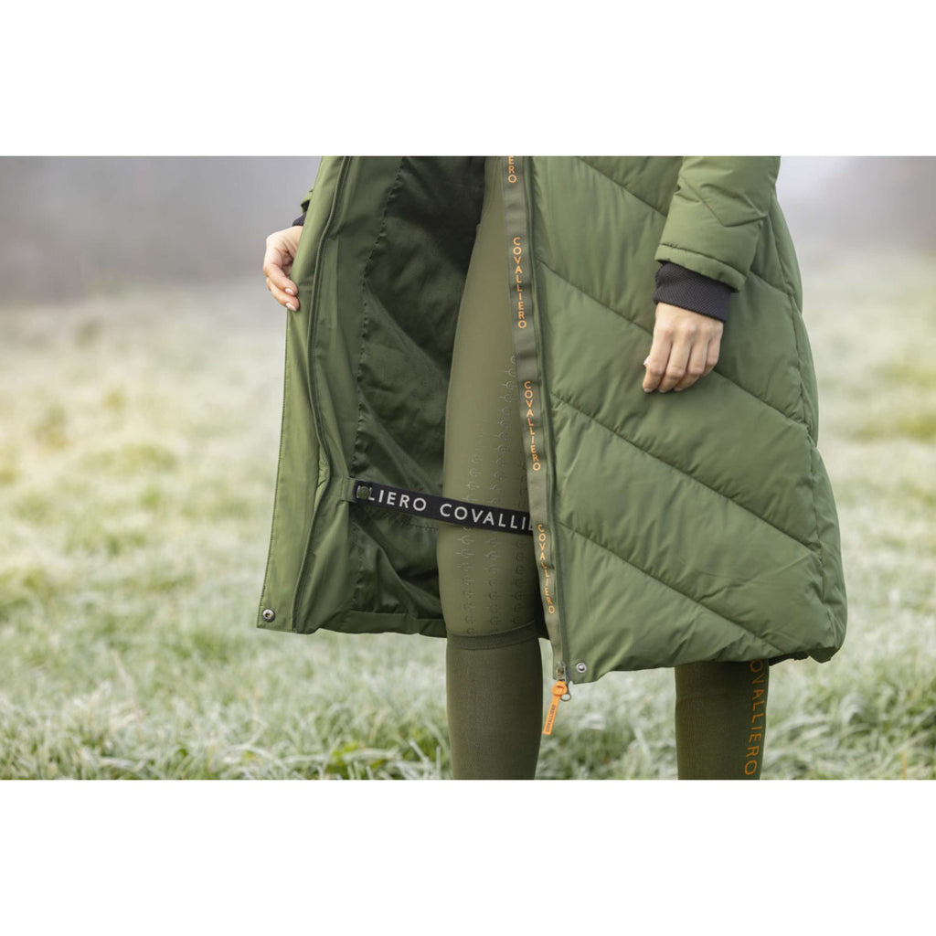 Covalliero Long Winter Coat AW26 Forest Green