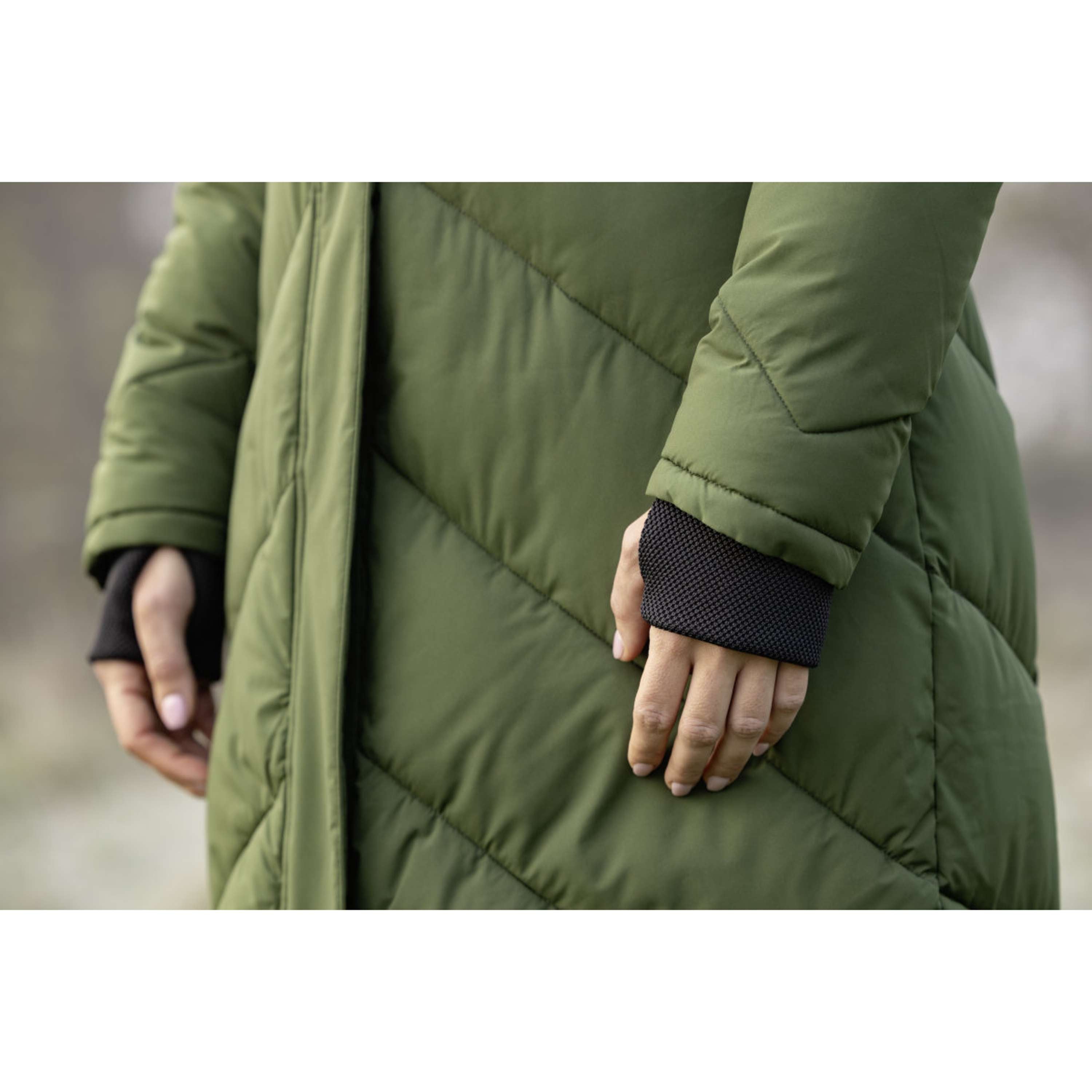 Covalliero Long Winter Coat AW26 Forest Green