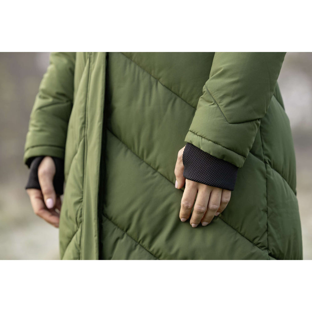 Covalliero Long Winter Coat AW26 Forest Green