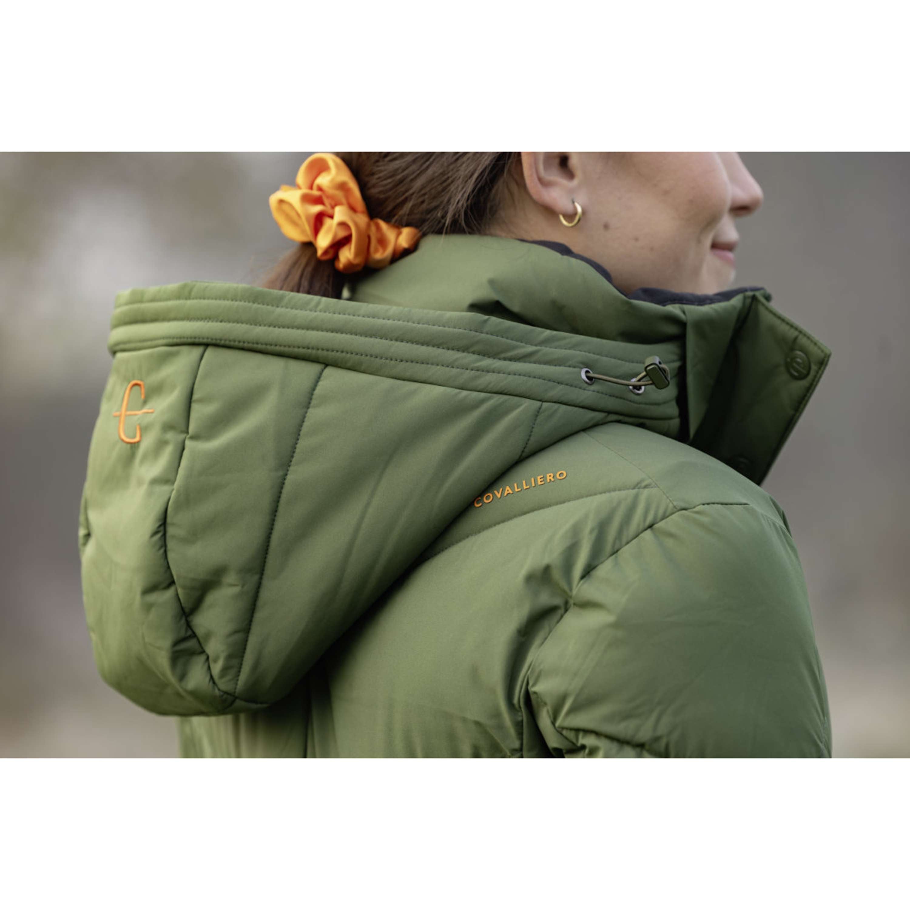 Covalliero Long Winter Coat AW26 Forest Green