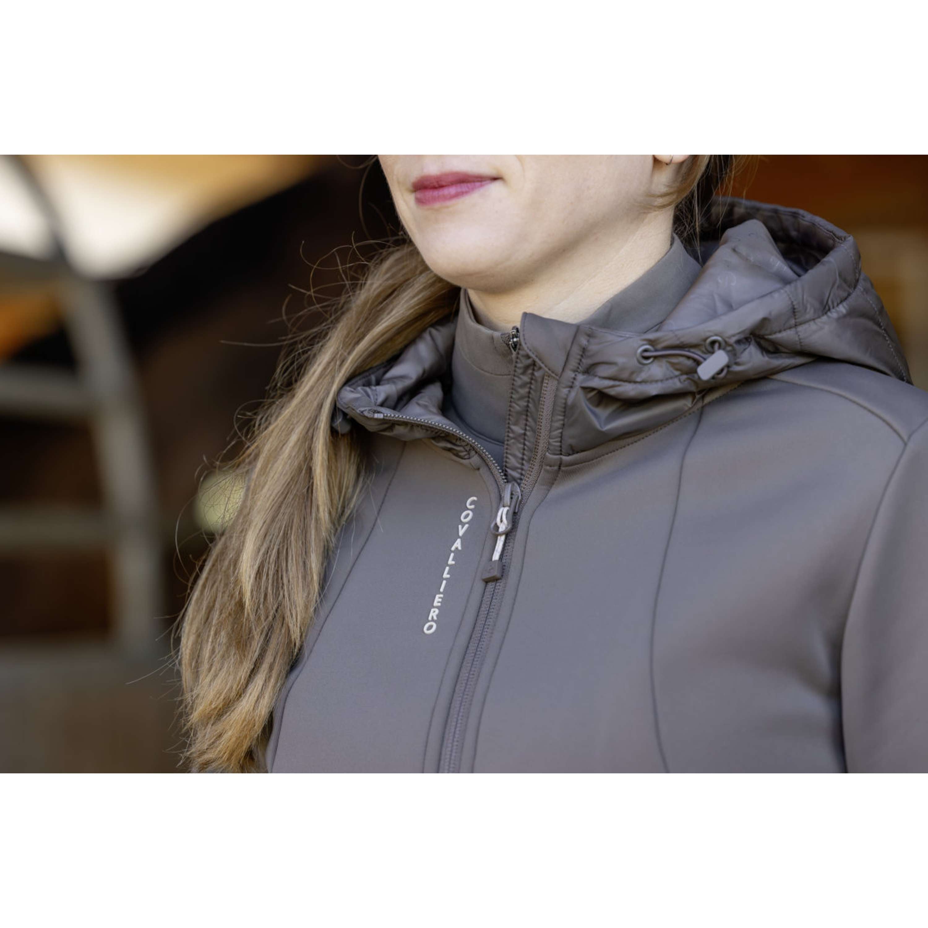 Covalliero Zip-Hoodie AW26 Milky Chocolate