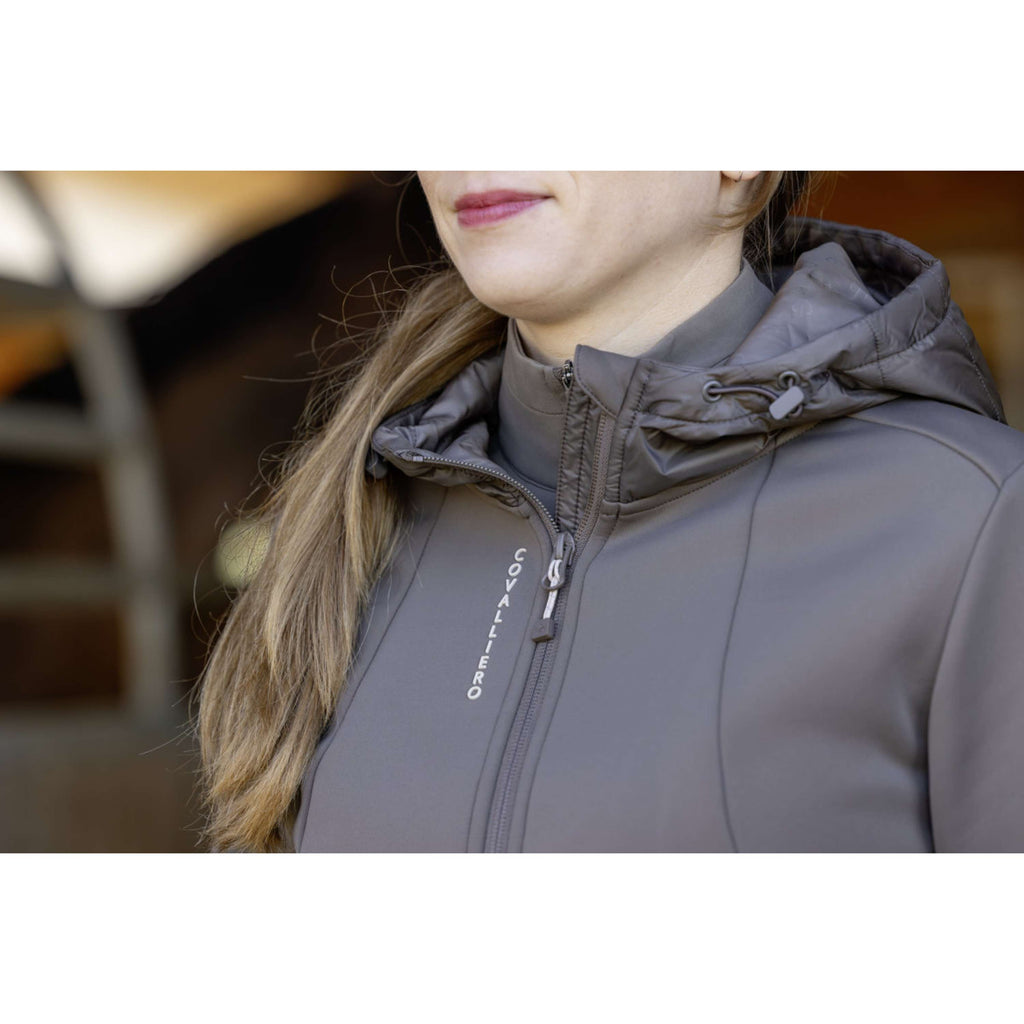 Covalliero Zip-Hoodie AW26 Milky Chocolate